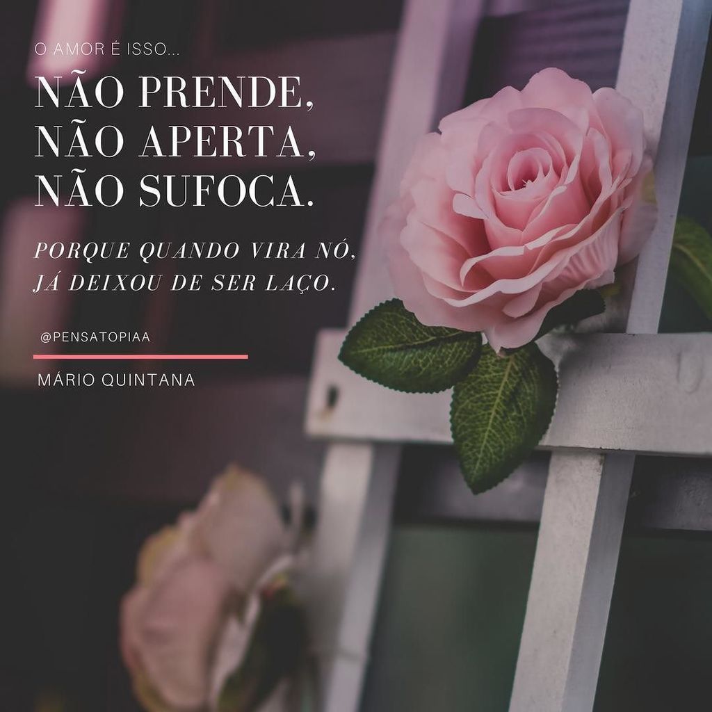 Amor não sufoca, não prende