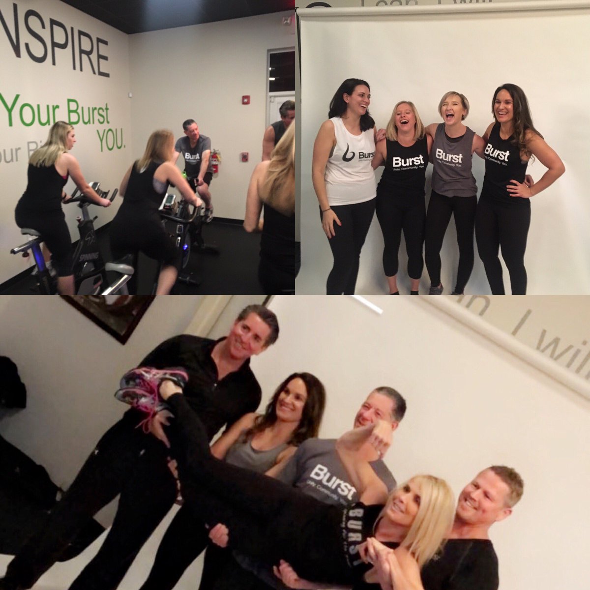 linzer24's tweet photo. @burstcycle photo shoot fun!! #seeyouonthebike #spinning https://t.co/R7Rihj3t43