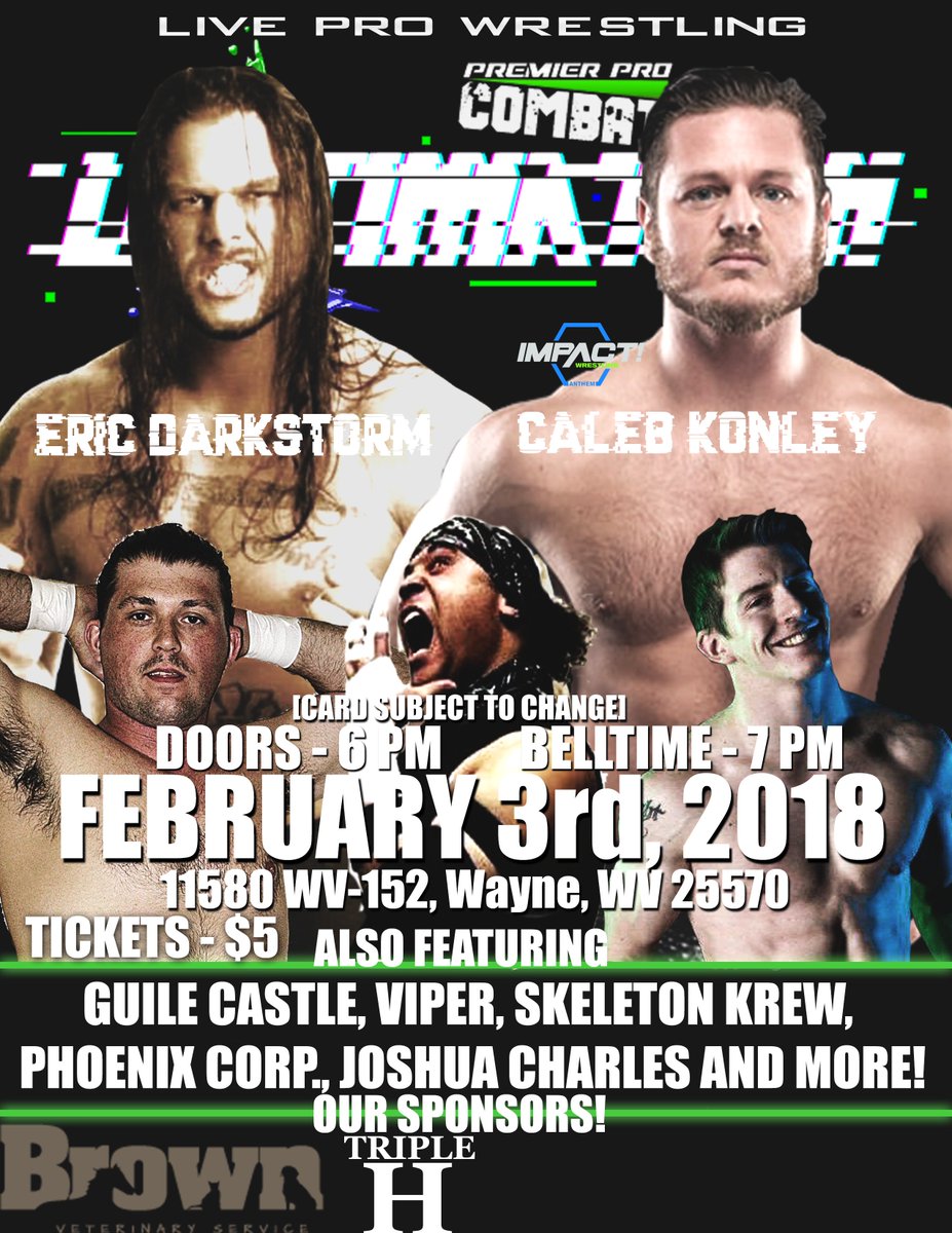 PremCombatPro's tweet image. Our next event! Wayne is the place to be on February 3rd. #indywrestling