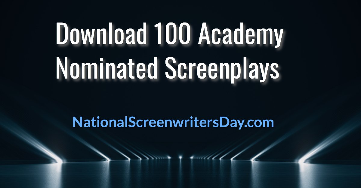 ScreenwriterDay's tweet image. Looking for #screenplays to read? Go to NationalScreenwritersDay.com for the Oscar contenders and Academy winners! 
#screenwriting #NationalScreenwritersDay