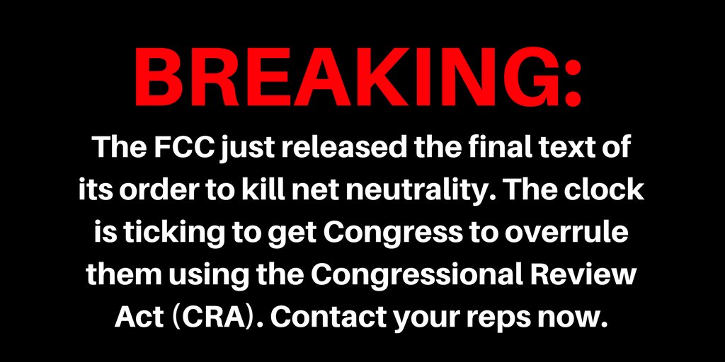 fightfortheftr's tweet image. Retweet this right now to sound the alarm. Congress has a choice: rubber stamp this stinking pile of corruption, or listen to the public and vote to save #NetNeutrality. It's a tight election year. Just sayin. VoteForNetNeutrality.com