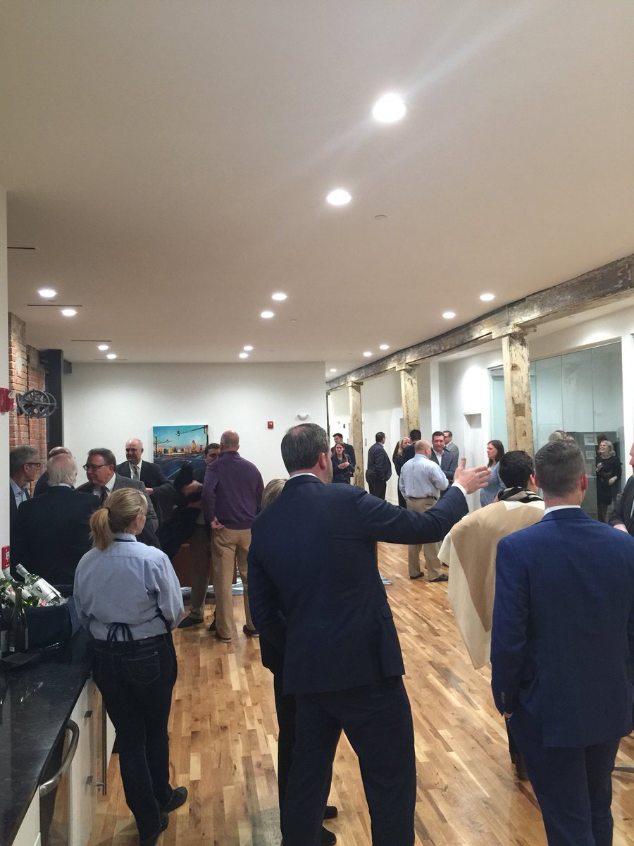 Nice open house reception in our new Des Moines, IA office w <a href="/mhinchia/">Matt Hinch</a> <a href="/MattPaulIA/">Matt Paul</a> <a href="/jimcenters/">Jimmy Centers</a> <a href="/DavidAdelman/">David Adelman</a> <a href="/dcbrownpelican/">DC Brown Pelican</a>, friends and clients. Great new location for our awesome team. If only it were warmer outside...