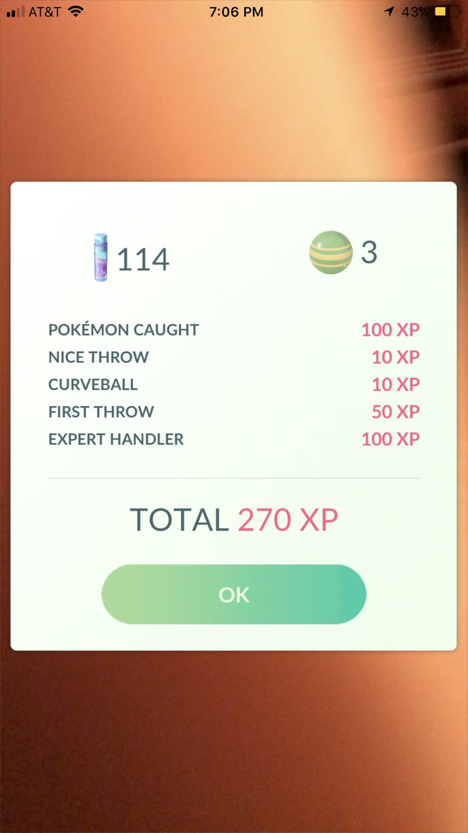 NightShade_TCG's tweet image. First time getting XP Points for “Expert Handler” in AR+ Mode. I honestly didn’t know about this until watching a video recently!! Good lil way to rack up  extra XP!! #PokemonGO #ARPlusMode #ExpertHandler