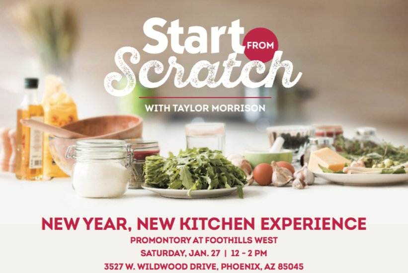 PhoenixTM_Homes's tweet photo. Calling #AZfoodies! Join us Sat., Jan. 27, from 12pm to 2pm at Promontory at Foothills West for a #cookingdemonstration and #tastytreats from a #professionalchef -first 100 guests receive a #giveaway! RSVP https://t.co/QiUkrhXzeZ #Arizonafoodie #AZfoodie #eatsAZ #phxeats #phxfood https://t.co/lkdR41wJ4O