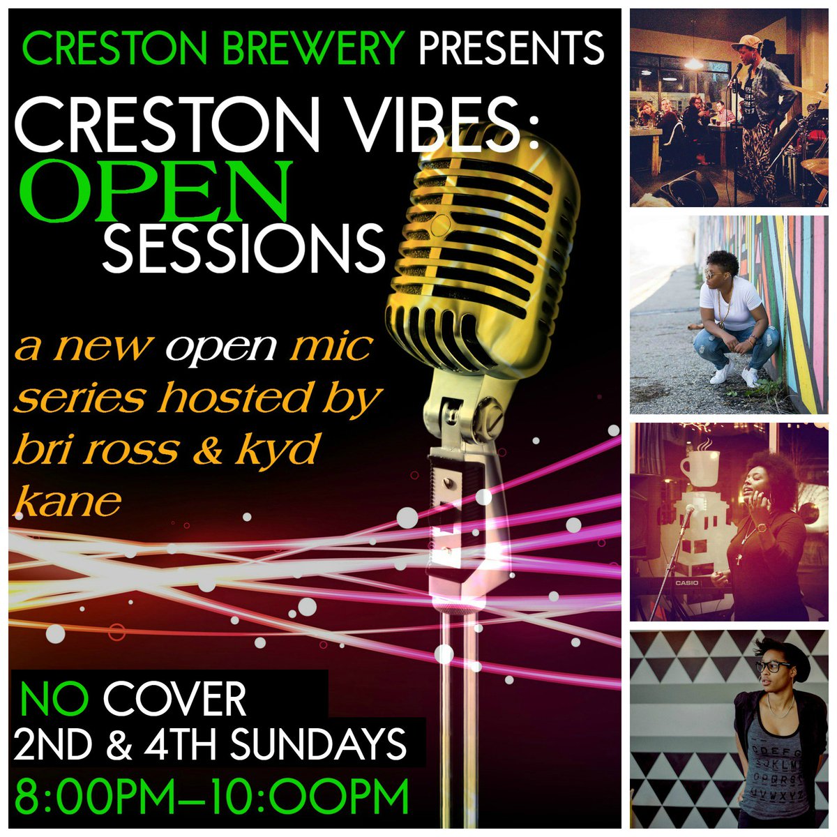 CrestonVibes's tweet photo. We've been gone for the holidays, but Creston Vibes: Open Session will be back on the 21st with some new vibes! 

#crestonvibes
#comevibewithus
#sundayvibes https://t.co/X8Kw40ki7P