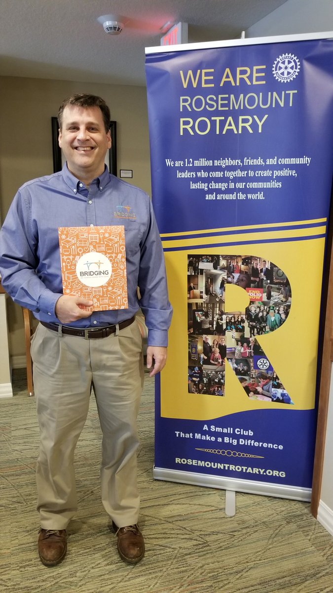 RosemountRotary's tweet image. Bridging is a non-profit organization that provides home furnishings and hope.
*Bridging is in need of floor lamps, queen bedding and blankets, right now.  Used beds and dressers are always needed.