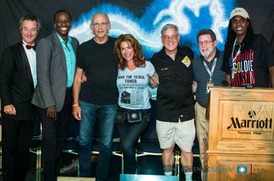 #TBT #ThrowbackThursday - the #BacktotheFuture crew in 2014 #GeorgeMcFly #MarvinBerrry #DocBrown #JenniferParker #BobGale #GoldieWilson #JeffreyWeissman #HarryWatersJr #ChristopherLloyd  #ClaudiaWells #DonaldFullilove @MayorGoldieBTTF #MayorGoldieWilson #BTTF