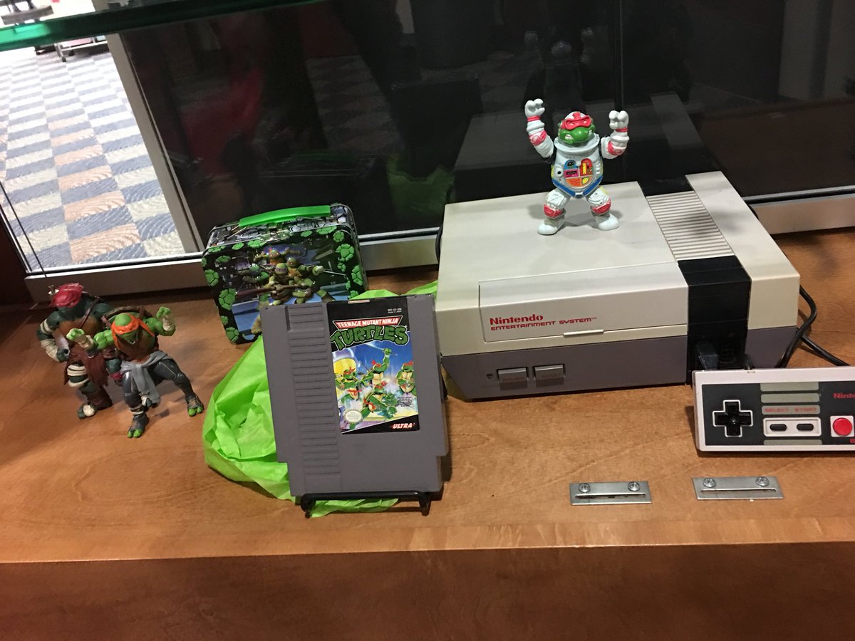 Bookskoetter's tweet photo. It’s #NinjaTurtles month in the @SHSFalcons LMC! Getting geared up for a totally RADICAL month of ninja awesomeness! Tons coloring sheets in the new #makerspace area! Coming soon: slime making, pizza testing &amp; turtle headbands! #nkclibraries @FalconSection @StaleyNews https://t.co/ZAQvwuW3X7