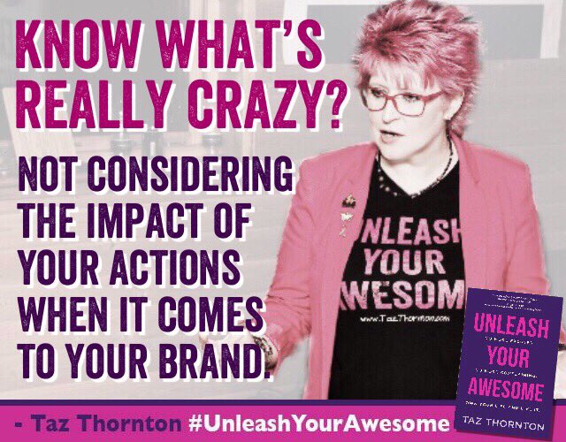 This amazes me. 

People don’t think about the impact of their actions on their personal brand. 

You can’t just say the words. You have to live it. Breathe it. Be it. 

If you’re doing the right work &amp; aligned with your purpose, it shouldn’t be too hard! 

#UnleashYourAwesome
