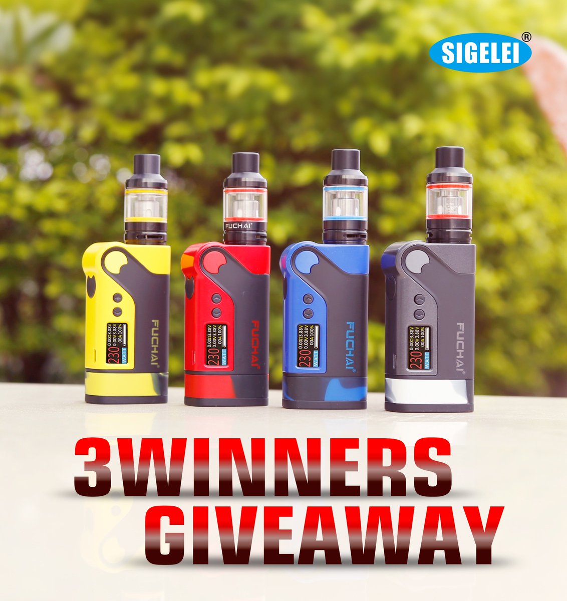 SIGELEI_Tech's tweet photo. It’s New Year #GIVEAWAY time! 3 winners, 3 prizes! Sigelei Vcigo K2-T!  Follow, repost and tag 5 friends for your chance to win. 
- Follow us @SIGELEI_Tech 
- Like and share this post
- Tag 5 friends
Ends on Thursday, 01/12. https://t.co/vazLv4vme0