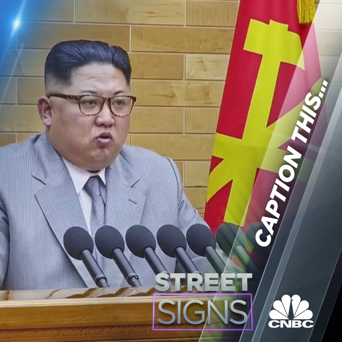 Oriel_Morrison's tweet photo. Are you ready....? Its time for #CaptionThis :) Kim Jong Un #NorthKorea What does this picture say to you? Talk to us on #CNBCStreet @CNBCi https://t.co/WYRxqR9rca