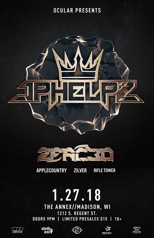 riddimchi's tweet photo. Jphelpz &amp; 2FAC3D @ The Annex, Madison, WI (1/27)
$20 tix: https://t.co/bdczZw8ojQ

The Bandlez x Xaebor x He$h @ The Annex, Madison, WI (2/2)
$15 tix until tomorrow night: https://t.co/QC72EbzcL9

Ocular Presents https://t.co/gVLfivffaf
