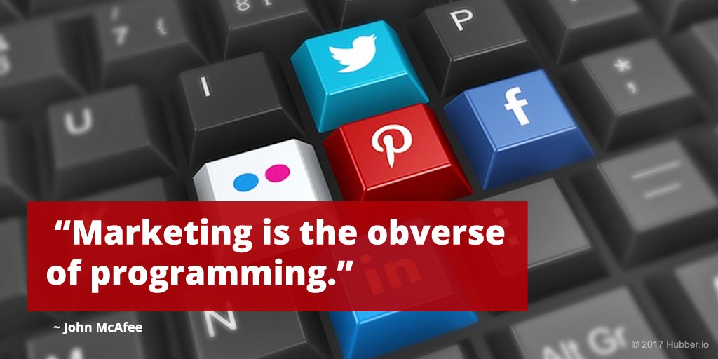 hubber_io's tweet photo. Marketing is the obverse of programming. #freelancer #freelancerlife #freelancing #webdesigner #webdeveloper https://t.co/Kz6rqOgFVY