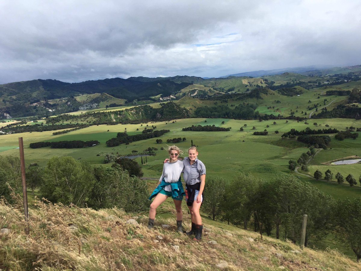 abbeystratton_'s tweet photo. Had an absolute blast catching up with Louise here at home in Mangaweka, NZ 🇳🇿 and I'm so fortunate to have made many special friendships like this thanks to Llandovery College. Safe travels Lou and I look forward to seeing more travelling Llandoverians in the future! 🥝👭🌎 https://t.co/vAVgauc8vN