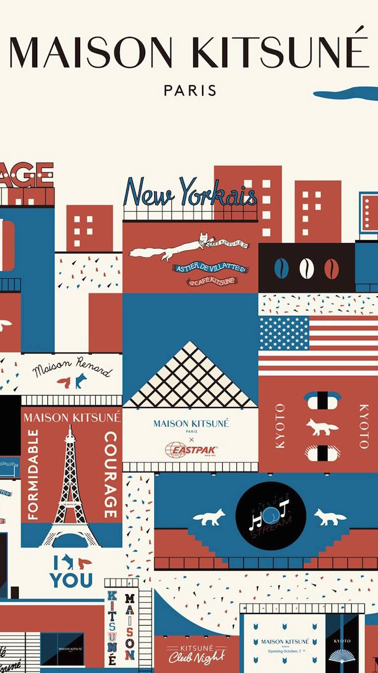 Maison Kitsune Japan メゾン キツネの携帯画面 どう思いますか 是非downloadしてね Maisonkitsune Maison Kitsune Japan メゾン キツネの携帯画面 どう思いますか 是非downloadしてね Maisonkitsune