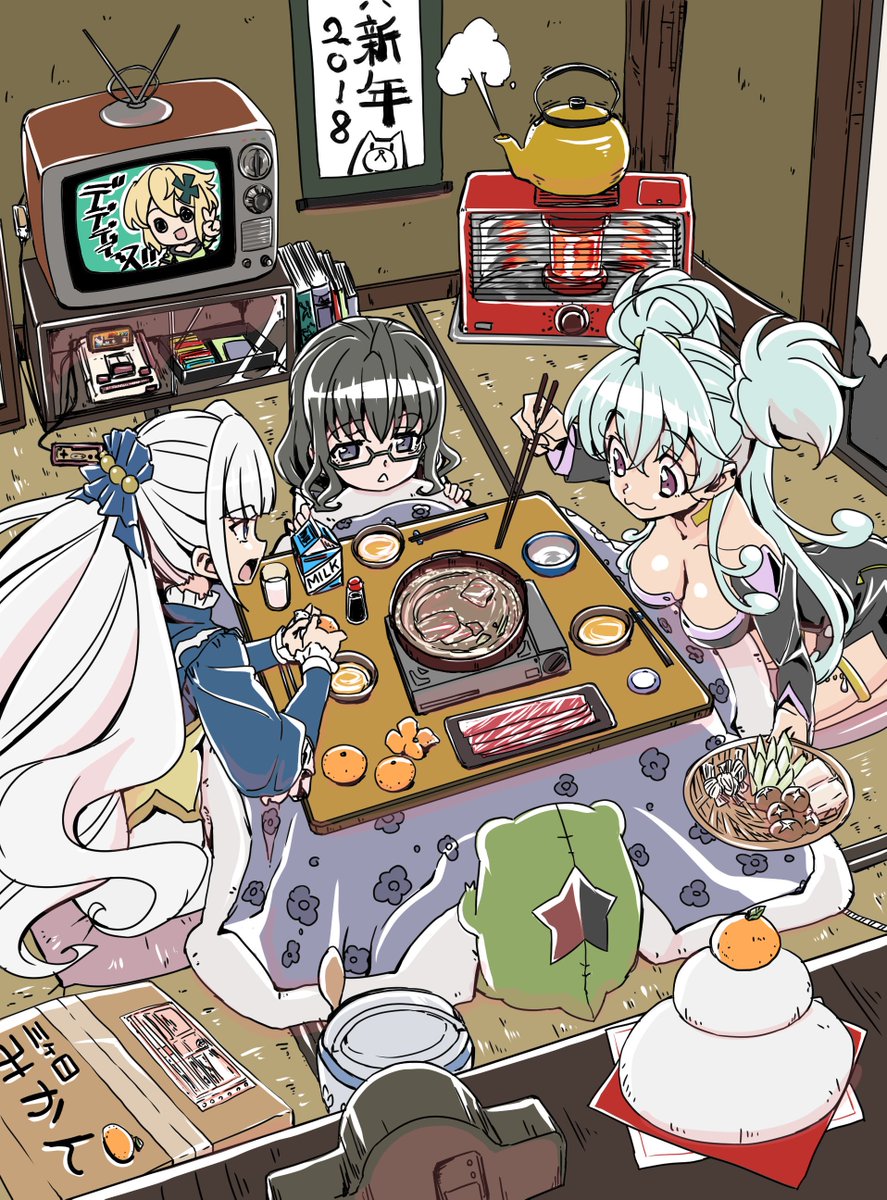 funimon's tweet image. 本格的に仕事入る前に今年の年賀状アップ　ファミコンカセットは4種類くらい描いたので実際送ったものはいろんなソフトになってます。