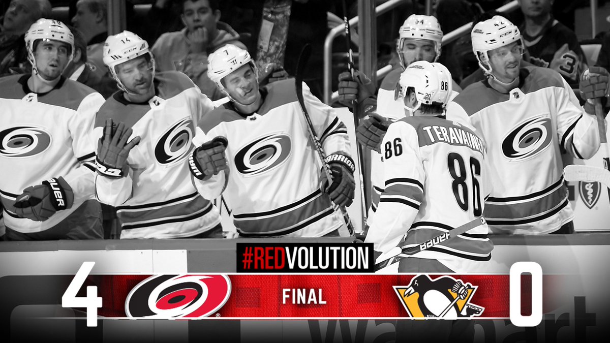 Canes's tweet photo. #CANES WIN!!!!!!

#Redvolution #CARvsPIT https://t.co/H6pr9jF0Q4