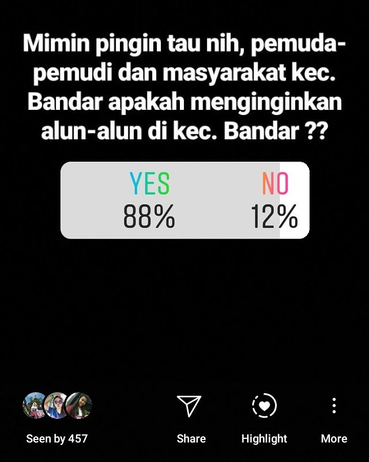 BandarUpdate's tweet photo. Hasil Survey dari "Bandar Update"  ternyata 88% menginginkan ada nya alun-alun...
.
Aspirasi ini harus nya di dengar dan di tindak lanjuti oleh pemerintah terkait...
.
@batangkabgoid 
@Humas_Batang 
@hubkominfobtg 
@bappeda_batang https://t.co/eyIRc6fBPz