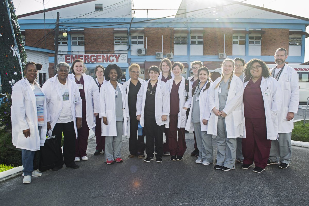 alana_zamora's tweet photo. @sjmctxst's @TXSTGlobalNews and @txst respiratory care students spent their first day in the Georgetown Public Hospital. #txststudyabroad https://t.co/pbTQIGGqJB