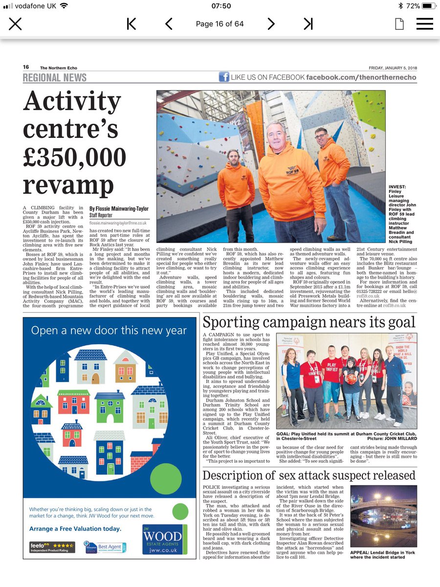 MWalkerMedia's tweet photo. Some fantastic media coverage for @ROF59Aycliffe in the Northern Echo and Teesside Gazette this week! 👌🏻 @AycliffeBizPark @finleysaycliffe @GaryFinley001 @_BusinessDurham https://t.co/yR2E50BAwh