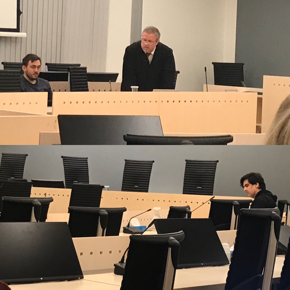 monstermasten's tweet photo. Jeg er i Oslo tingrett for å live-tweete fra saken mellom Prebz og Dennis-Dennis og Benjamin Falmark Foss. https://t.co/Bz4zpocbJE