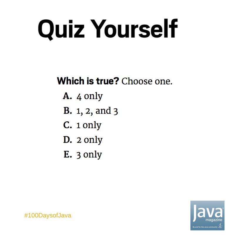 java's tweet image. Take this #Java Intermediate Challenge #100DaysofJava 

ora.cl/dR8Yg