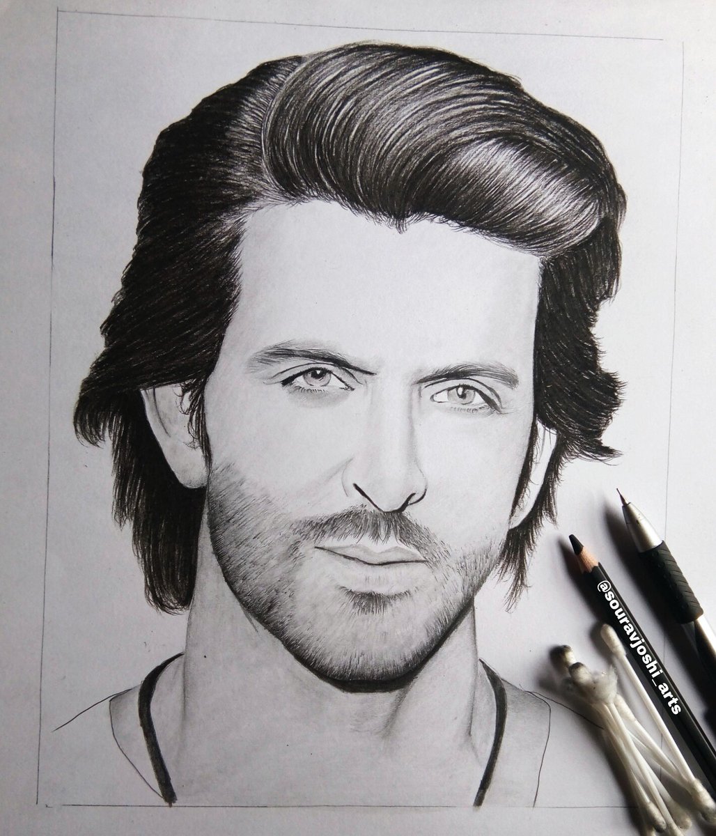 DRAWING HRITHIK ROSHAN FROM WAR 2019  YouTube