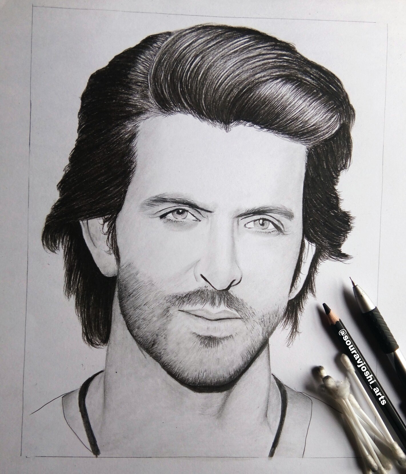 Drawing Of Hrithik Roshan