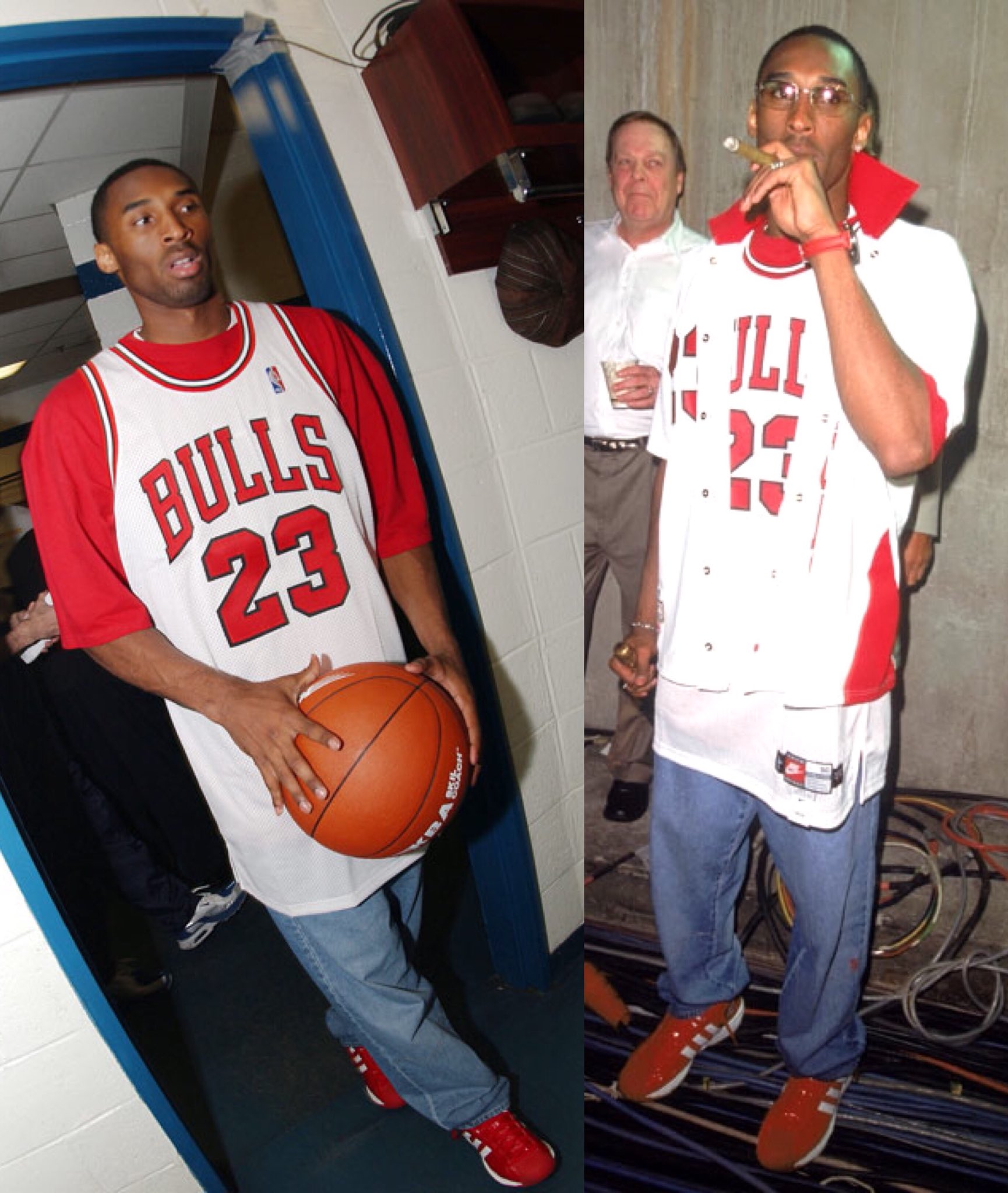 kobe wearing jordan jersey