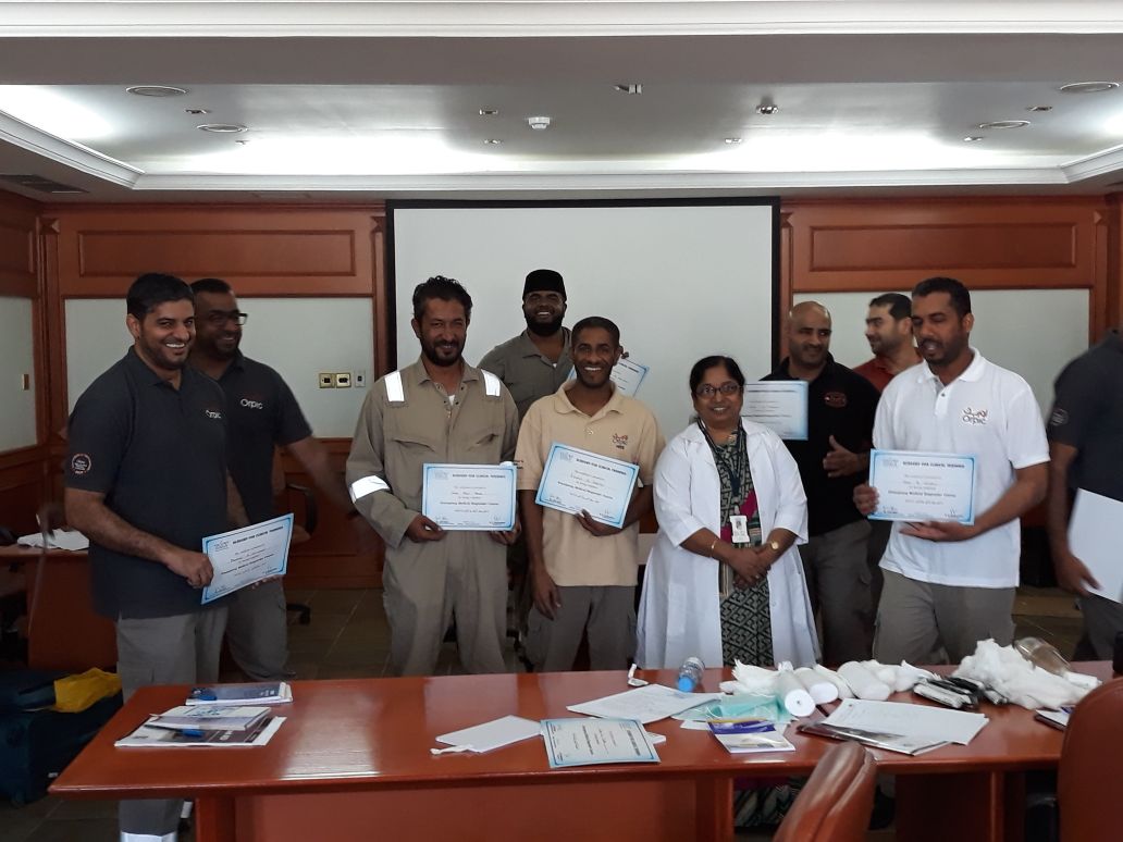 red_tactacademy's tweet image. Emergency medical responder course for fire fighters conducted at Muscat.
Tact conducts customised medical and emergency simulation courses.
#muscatfirefighters
#medicalsimulationtraining