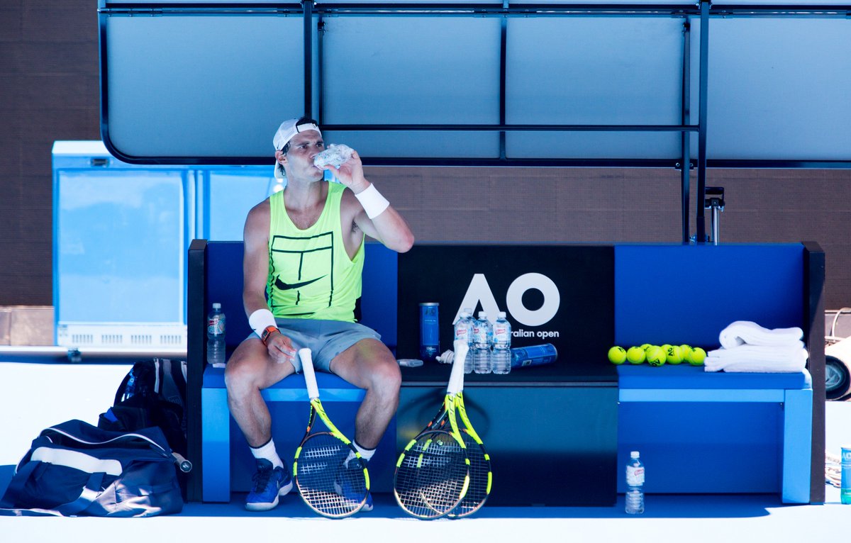 AustralianOpen's tweet photo. @RafaelNadal @Charlymoya And a few 📸s https://t.co/LZM6f9SCF0