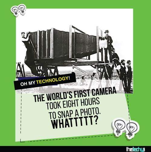 thetechycom's tweet photo. The World's First Camera took 8 hours to snap a photo..
#TechyQuotes @exhibitmagazine #OhMyTechnology https://t.co/yWkJm5FFyM