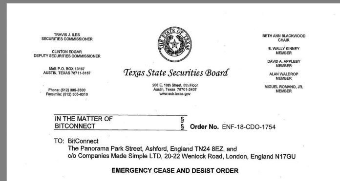 techneupdate's tweet image. Is Bitconnect a scam?
The #TexasSecurities Commissioner has entered an Emergency Cease and Desist Order to halt the multiple investment programs operated by #Bitconnect the press release reads an overseas company that claims a market share of $4.1 billion for its #cryptocurrency