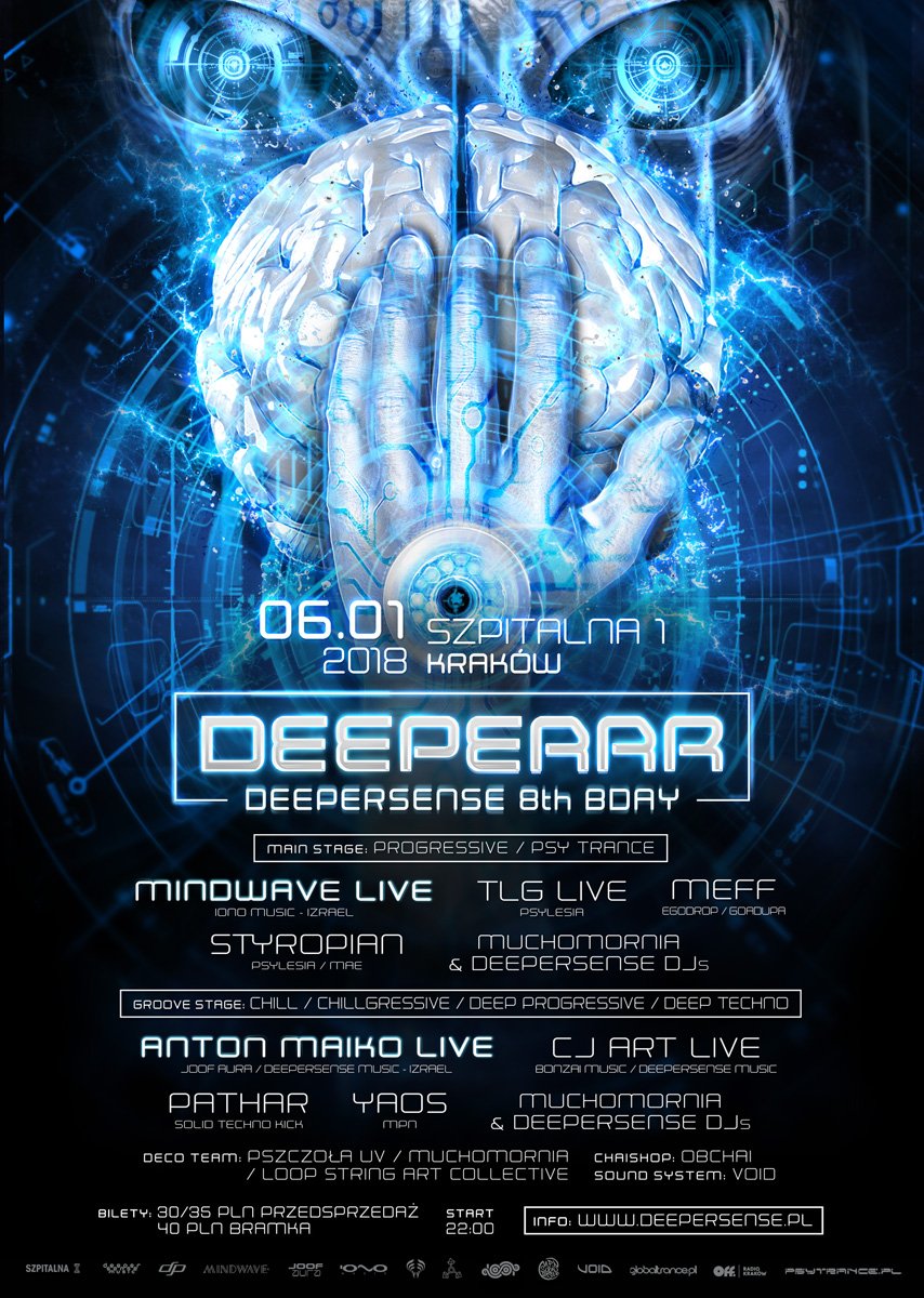 cjartt's tweet photo. #Deepersense 8th b-day party with @MindwaveIONO / Anton Maiko (@ionomusic / @JOOF_Recordings / @DeepersenseM usic) Live! I'll also play CJ Art Live & #Artelized closing set, would be great if you can join us tomorrow in Kraków (Poland) :) https://t.co/lPgZakxpd1