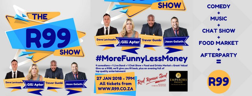 ComicREV's tweet photo. The Comedy Variety Show designed for January
All tickets are R99 !

Saturday 27 Jan 7pm @EmperorsPalace

Click for Ticks >>
https://t.co/2SO3Ci6ELT

#MoreFunnyLessMoney https://t.co/N6UCd0lamD