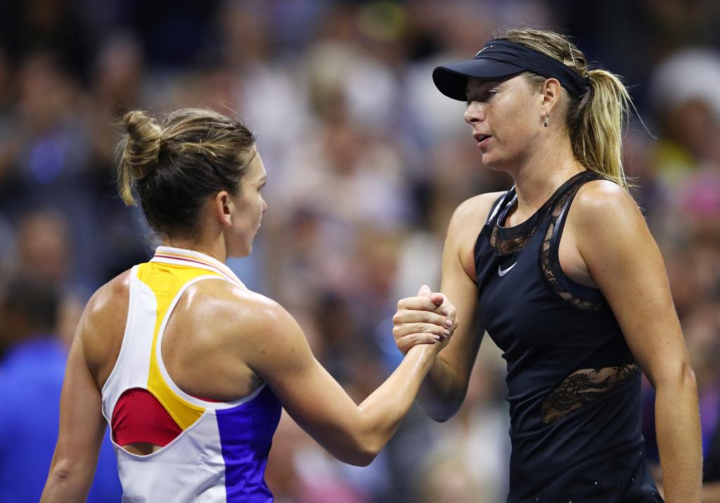 usopen's tweet photo. .@Simona_Halep and @MariaSharapova are each one victory away from a reprise of their epic #USOpen match from last year in the @ShenzhenOpenWTA final!

https://t.co/UTFbAWYkKn #USOpen https://t.co/uevcSKx3eJ