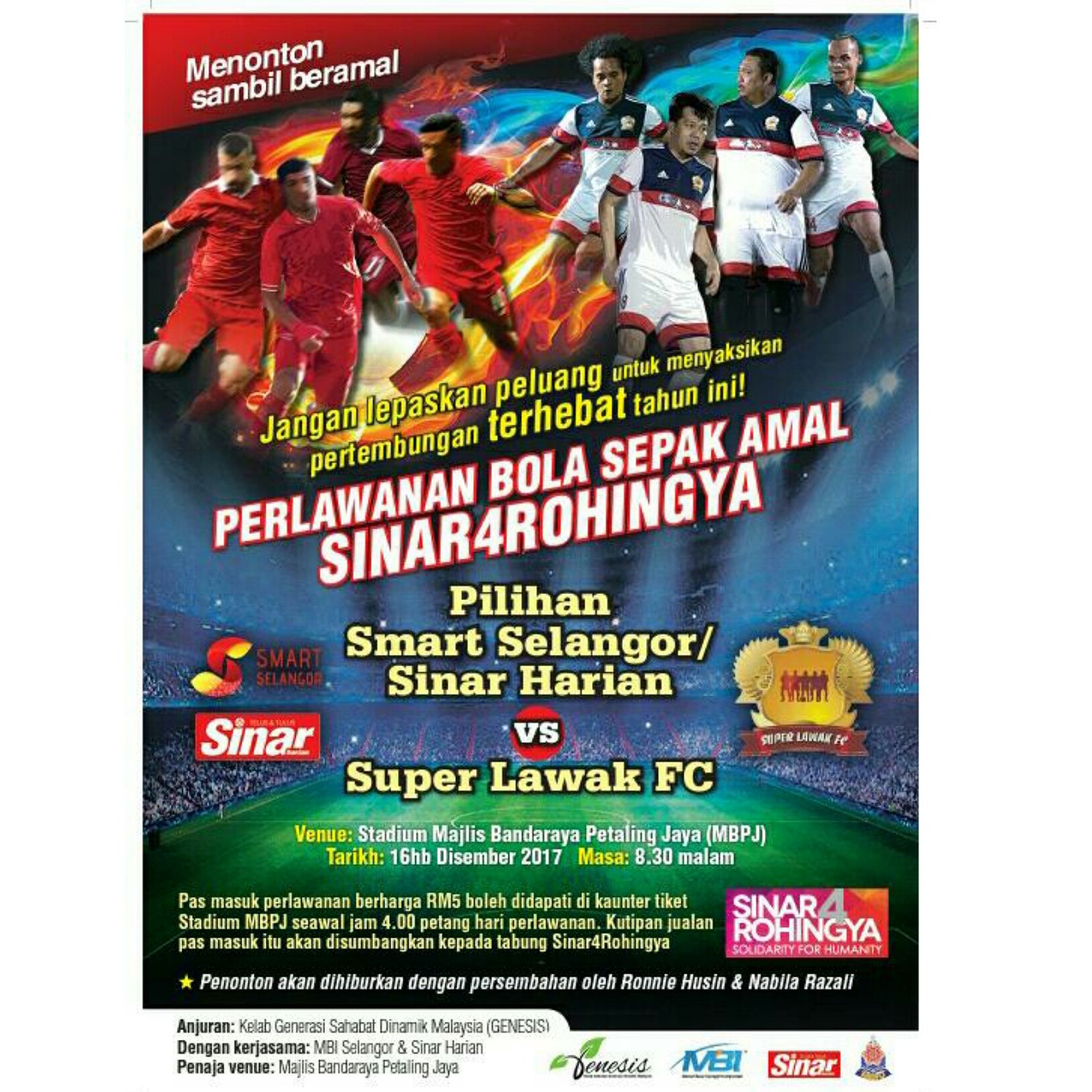 Smart Selangor on Twitter "13 Charity Football with Super Lawak FC Smart Selangor on Twitter "13 Charity Football with Super Lawak FC As the year draws to a close we held a charity football match with Sinar Harian and