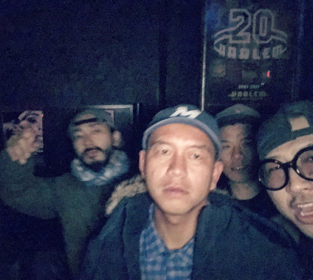 nisi_p's tweet image. STICKOとSAMI-TとJUN4SHOTと私
#mce #mightycrown #fireb #part2style