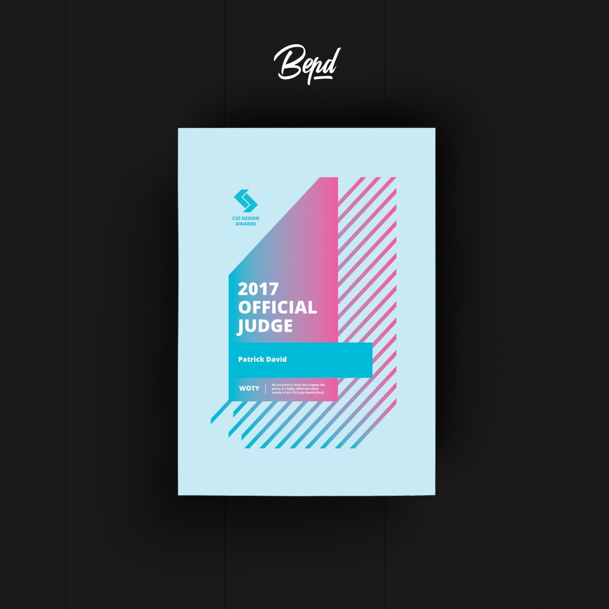 bepatrickdavid's tweet photo. I am very happy to be part of this great community...and yes I will be a judge in 2018 🤟Thanks @cssdesignawards 🎉
#jpanel #awards #uxdesign #uidesign #Webdesign https://t.co/ZV5MNXe9Oc
