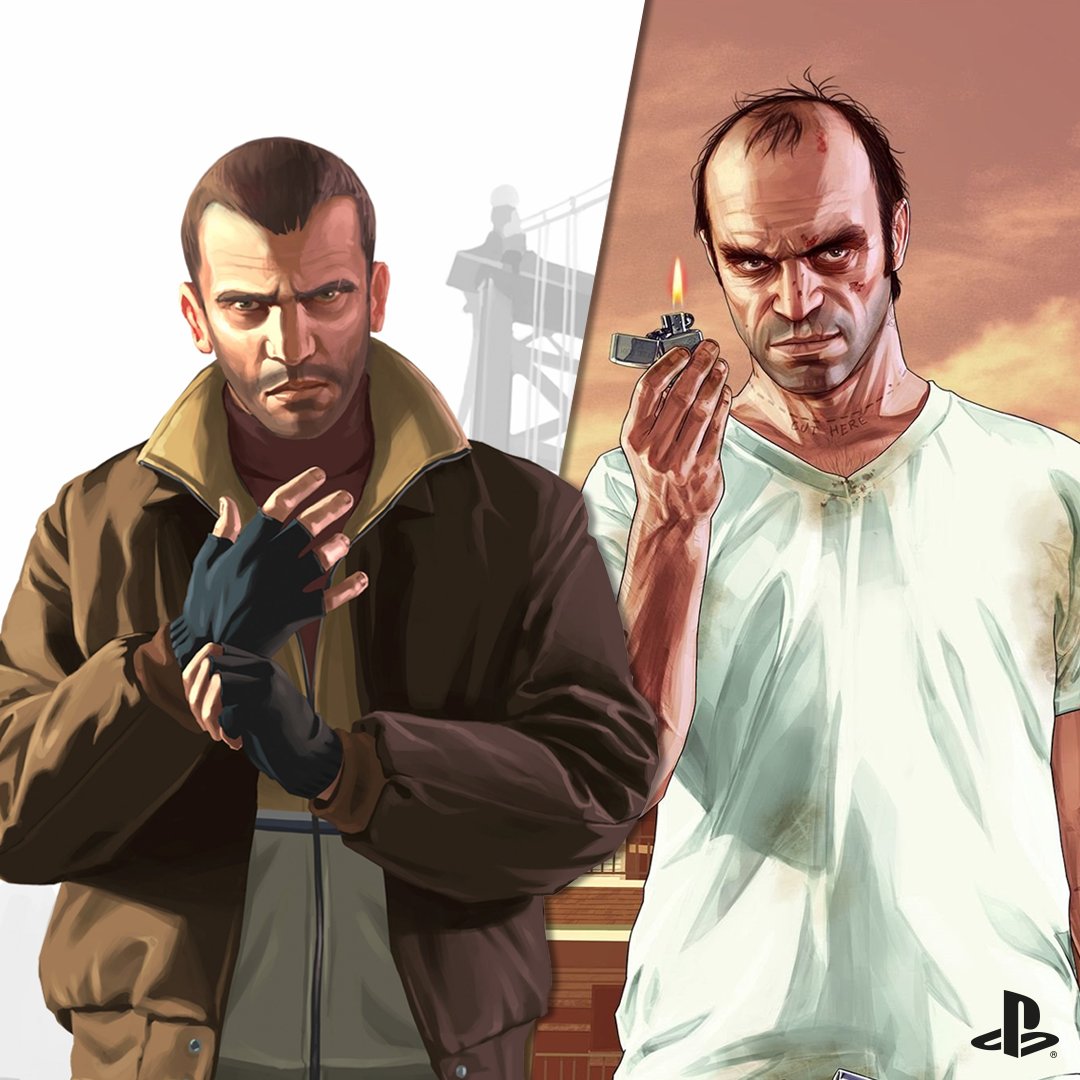 Niko Bellic (GTA IV) vs. Trevor Phillips (GTA V)