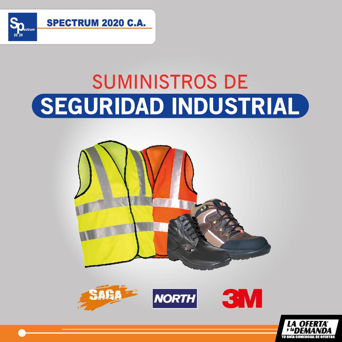 Insumos de seguridad industrial lo encuentras en #spectrum2020 tenemos gran variedad en Botas, Pantalones, Guantes, Cascos, cintas y más, contáctenos y obtén excelentes precios.

Visita laofertaylademanda.com 
#laofertaylademanda #oydcarabobo #oydaragua #carabobo #aragua