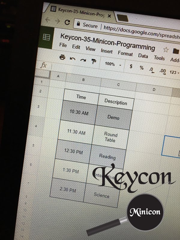 KeyconOfficial's tweet photo. #Keycon 35 is planning to run programming at its Minicon.
Do you have an item you'd like to run?
Email programming35@keycon.org https://t.co/TSlavqAYOd