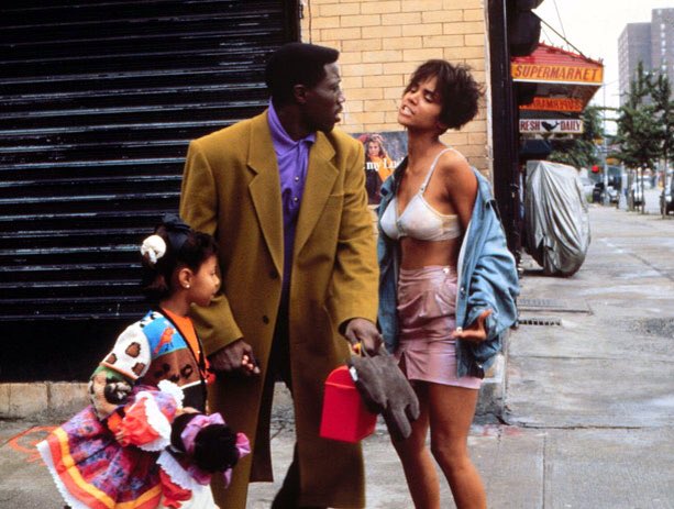 The Drug Addict - this person is seen strung out on drugs and that is usually the summary of their entire existence. Alfre Woodard in Holiday Heart , Chris Rock in New Jack City and Halle Berry in Jungle Fever are notable crackhead roles.