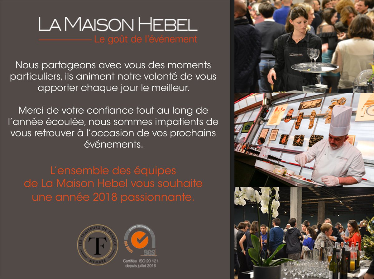 Après quelques jours de silence et une pause (méritée) pour l'ensemble des collaborateurs de La Maison Hebel, nous reprenons la parole pour vous présenter nos vœux pour la nouvelle année ! 🌟