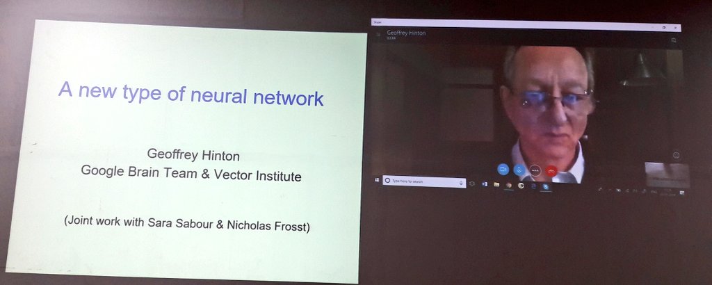 rajdeepdua's tweet image. Geoffry Hinton father of Deep Learning addressing students at @iitmadras @ShaastraIITM #iitmsfdc