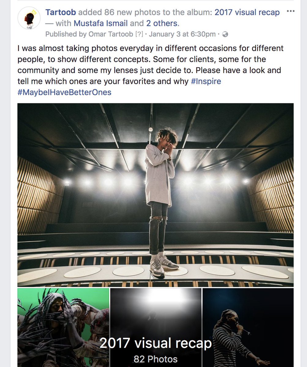 Go check my 2017 photography recap #TartoobPhotos and tell me what you think :) 
facebook.com/OmarTartoob/ph…