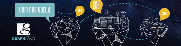 GraphLand's tweet image. À vous tous chers clients, chers partenaires, chers followers, nous vous souhaitons une excellente année 2018 !
Façon GED, SIG et CAO, que 2018 vous permette d'organiser des moments joyeux, de superposer vos rêves et de modéliser votre bonheur.
graphland.fr/voeux2018/
#voeux2018