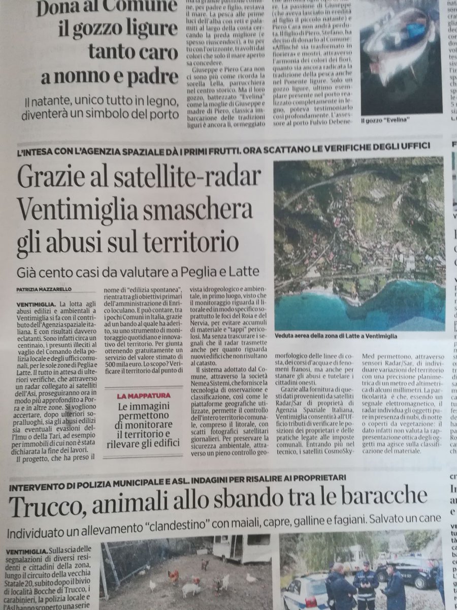 NeMeaSistemi's tweet photo. Il SecoloXIX, si continua a parlare di noi! #radarSAR #Innovazione #SmartCity @ASI_spazio #CosmoSkymed https://t.co/0K3oki4lP7