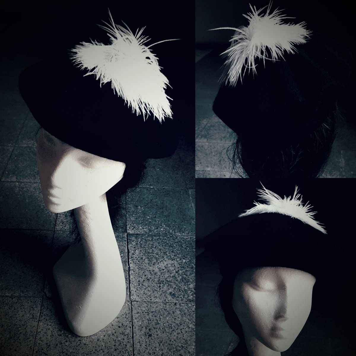 jcn_fascinators's tweet photo. JCN Black &amp; White Event Beanie Feathers Pom Pom #beaniewithfeathers #blackandwhite #blackandwhiteevent #pompom #winter2018 #black #white #eveninghat #churchhat #winterhat #dressy #fashion2018 https://t.co/0g4zUYMeKT