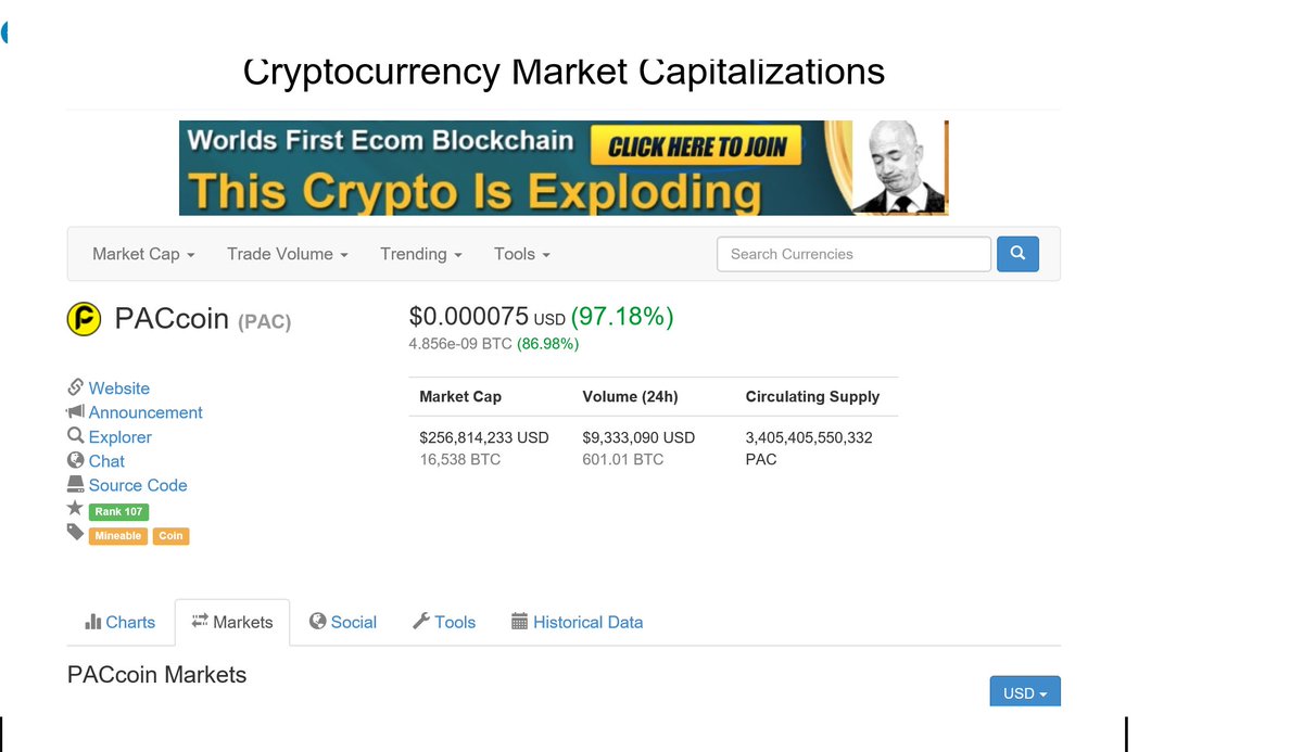 PacCoinComunity's tweet image. Sky is the limit